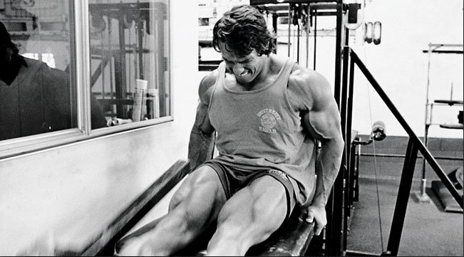 Arnold Schwarzenegger's secret to tree trunk legs. ow.ly/Nj9N306k0y4