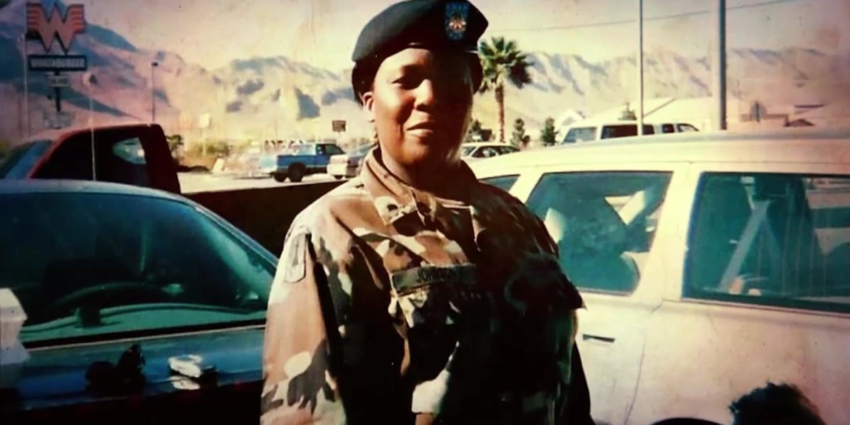 HuffPost's tweet photo. America’s first black female prisoner of war opens up about her struggle 13 years later https://t.co/62u1b75RwZ https://t.co/MQWthwtef2