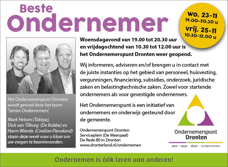Ondernemers.Dronten (@ondernemers15) on Twitter photo 