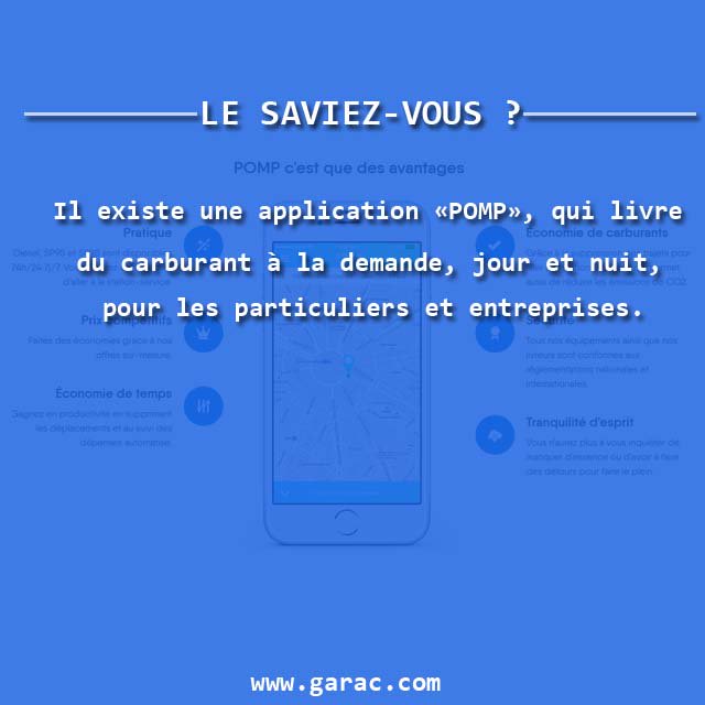 GaracCampus's tweet photo. Le Saviez-vous ? @POMPfuel  

#Automobile #Moto #PoidsLourd https://t.co/eQMeiQMGJB