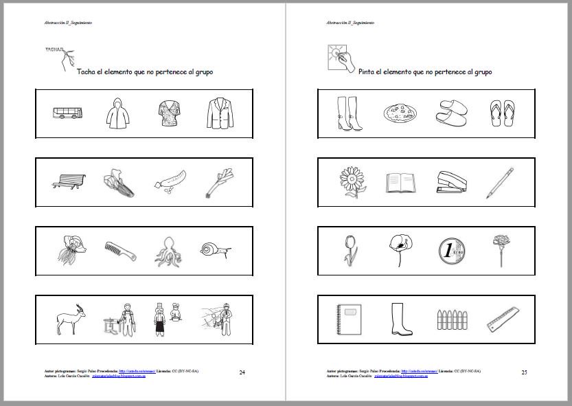 arasaac's tweet photo. MATERIALES EN ARASAAC - INTRUSOS
"Abstracción: localiza el intruso" Nivel I y II en blanco y negro.
https://t.co/3bmciuMT0C https://t.co/Fth7hXpLz5