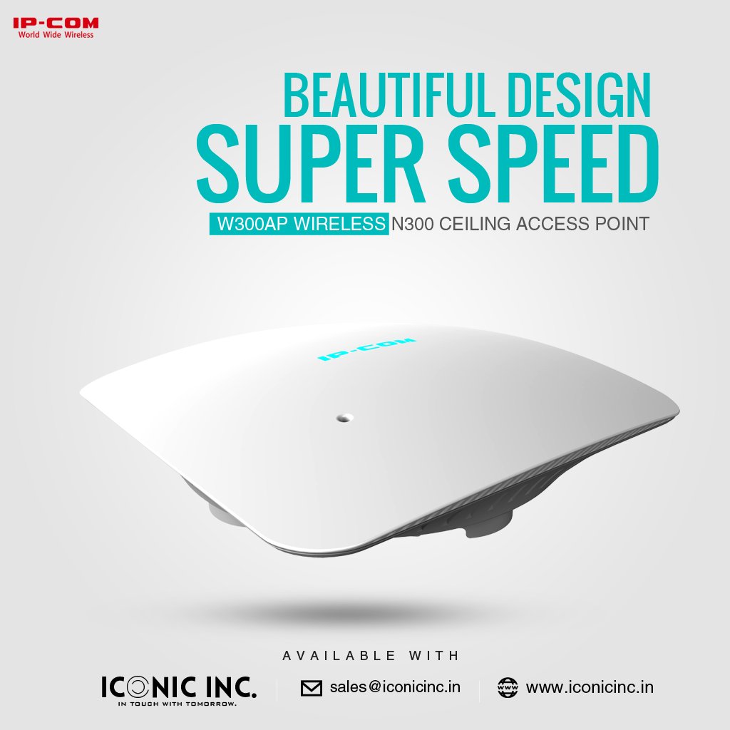 Beautiful design,Super Speed
<a href="/ipcomcomcn/">IP-COM Networks</a>  W300AP #Wireless N300 Ceiling Access Point
now available with us. theiconicinc@gmail.com