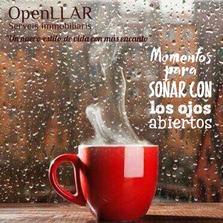 OpenllarCarmen's tweet image. Buenos días a tod@s y feliz #martes lluvioso!Hay Momentos para soñarlos con los ojos abiertos. #openllar #viladecans