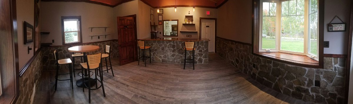 BarringtonDist's tweet photo. Our stunning, one of a kind tasting room. We love it and know you will too! #Soon #ShineOn #barringtondistillers https://t.co/yLtyffNA27