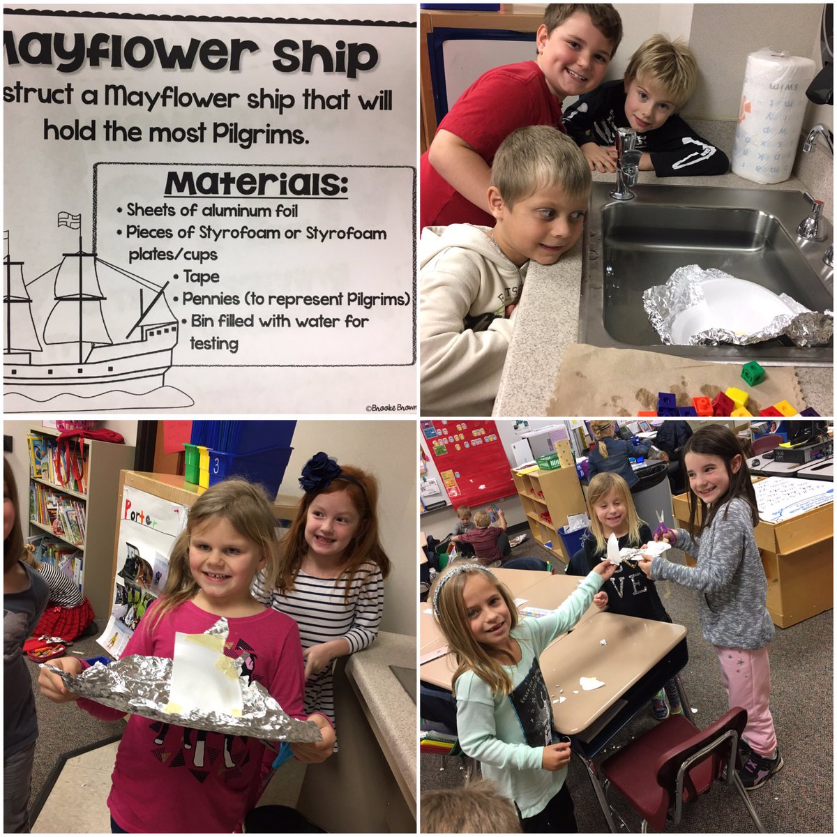 anniechud's tweet photo. STEM fun in grade one! (That rhymes.) @MapleGroveElem https://t.co/izjC1y1cGE
