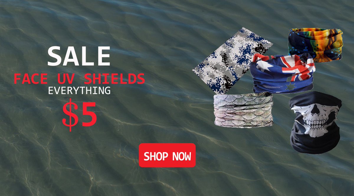 TomtekOutdoors's tweet photo. Face UV shield on sale, at $5 a piece. Grab one now and protect your skin from the harsh elements. https://t.co/nRujwipWBR #UVprotection https://t.co/f2WDFemOUo
