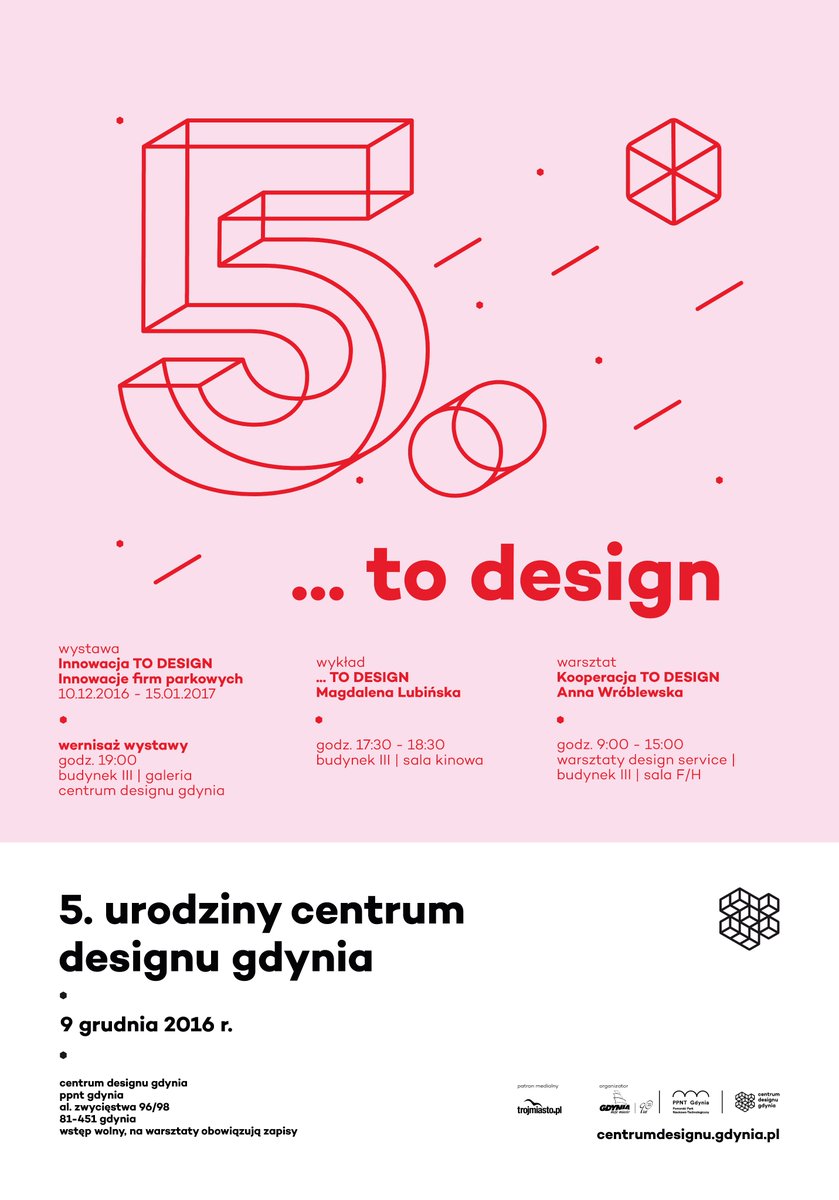 PPNT_Gdynia's tweet photo. 5. urodziny #CentrumDesignuGdynia już 9 grudnia! W programie: #warsztaty #wernisaż #wykład #todesign
https://t.co/9tC002AQRM https://t.co/2SFbbkRNSM