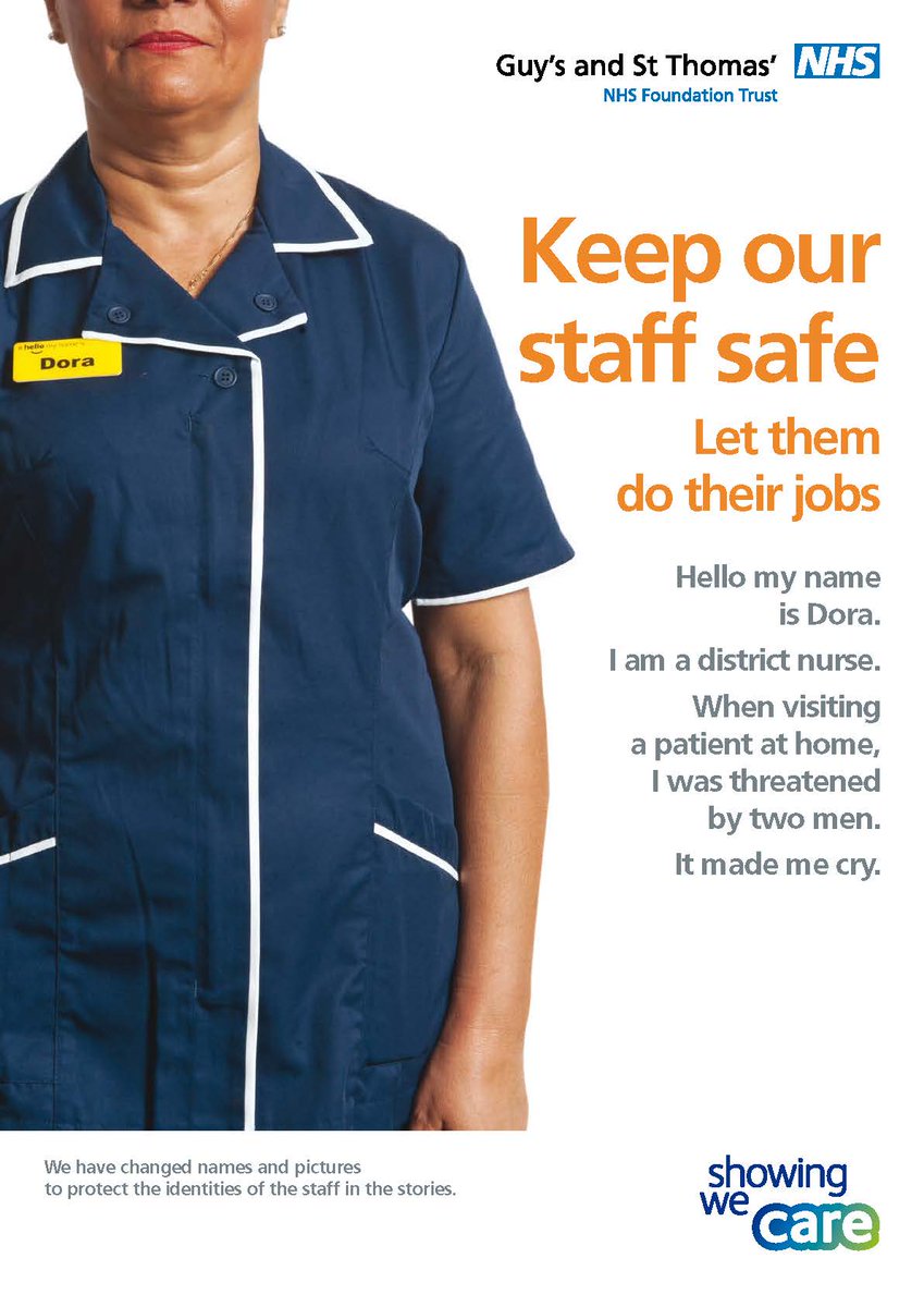 Great to see this new campaign from <a href="/GSTTnhs/">Guy's and St Thomas'</a> to reduce violence and aggression against their staff