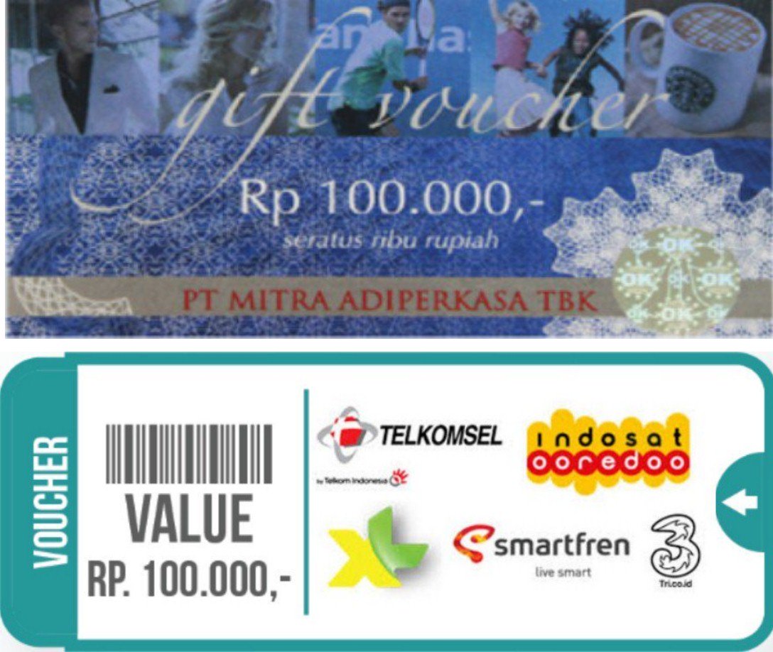 KataAndaDotCom's tweet photo. Masih tersedia #pulsaalloperator 100K dan @MAPGiftVoucher 100K Gratis! Cukup isi survei kami: https://t.co/FqwCjWg1Lw Semoga masuk S/K ya. https://t.co/KwVxjQmHsT