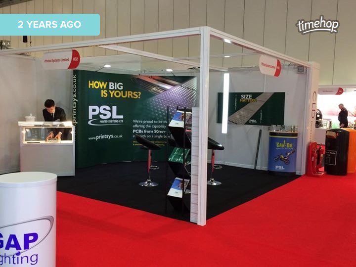 PrintedSystems's tweet photo. Lux Live 2016, 1 day to go! Pic's are of PSL's last three Lux shows, can't wait to show this years stand. Uploading images tomorrow #luxlive https://t.co/2BtiJjpCcu