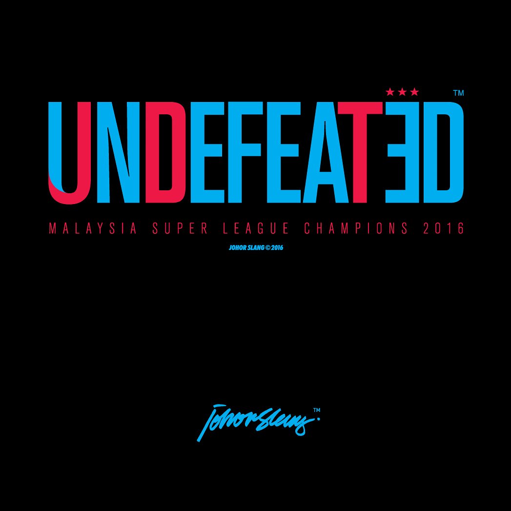 Kasi zoom sikit designnye... 😆😆😆
.
Rekod tanpa tewas Liga Super Malaysia 2016
.
#JohorSlang #Johor #BangsaJohor #Joho #JDT