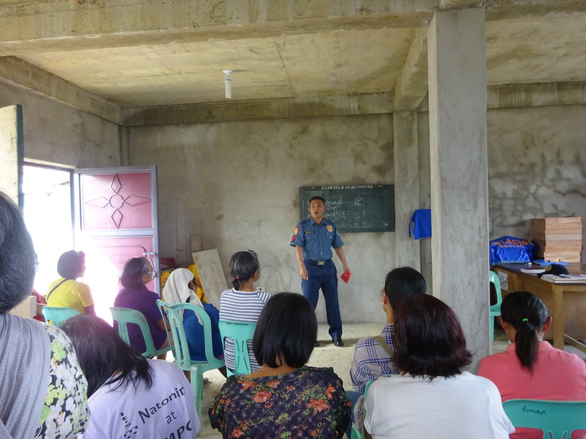 PNPNatonin's tweet photo. Lecture to the 4ps beneficiaries of Poblacion, Natonin held at the brgy hall.
#PPP2030
#EnhanceCommunityAwareness https://t.co/wwIA7AnsDg