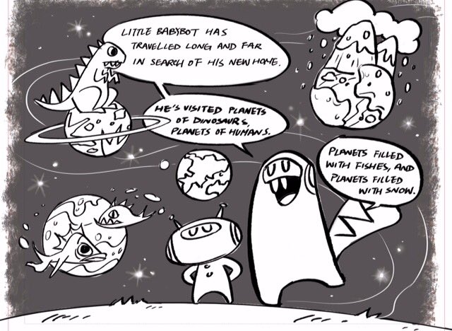ShopBabybot's tweet photo. One of our favorite panels from the upcoming #BabybotComic 

All Ages Comic coming '17 #indieComics #Kids #KidsComics #Comics #Comics4Kids https://t.co/dBsRcUYu9H