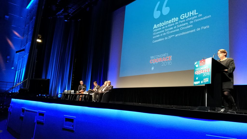 "Vous refusez des mots comme 'inemployable'. Vous luttez sans relâche contre le chômage" <a href="/antoinetteguhl/">Antoinette Guhl 🌍</a> au Congrès national de <a href="/COORACE/">Coorace</a>