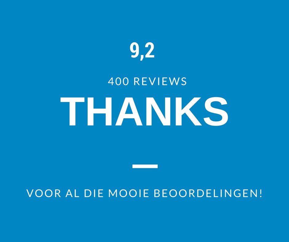 400 klantbeoordelingen met gemiddeld cijfer een 9,2! *bloos* :-) 
#trotsop #200reviewsin2016 <a href="/aanbevelingen/">Kiyoh - Klantreviews</a> kiyoh.nl/de_kleine_auto/