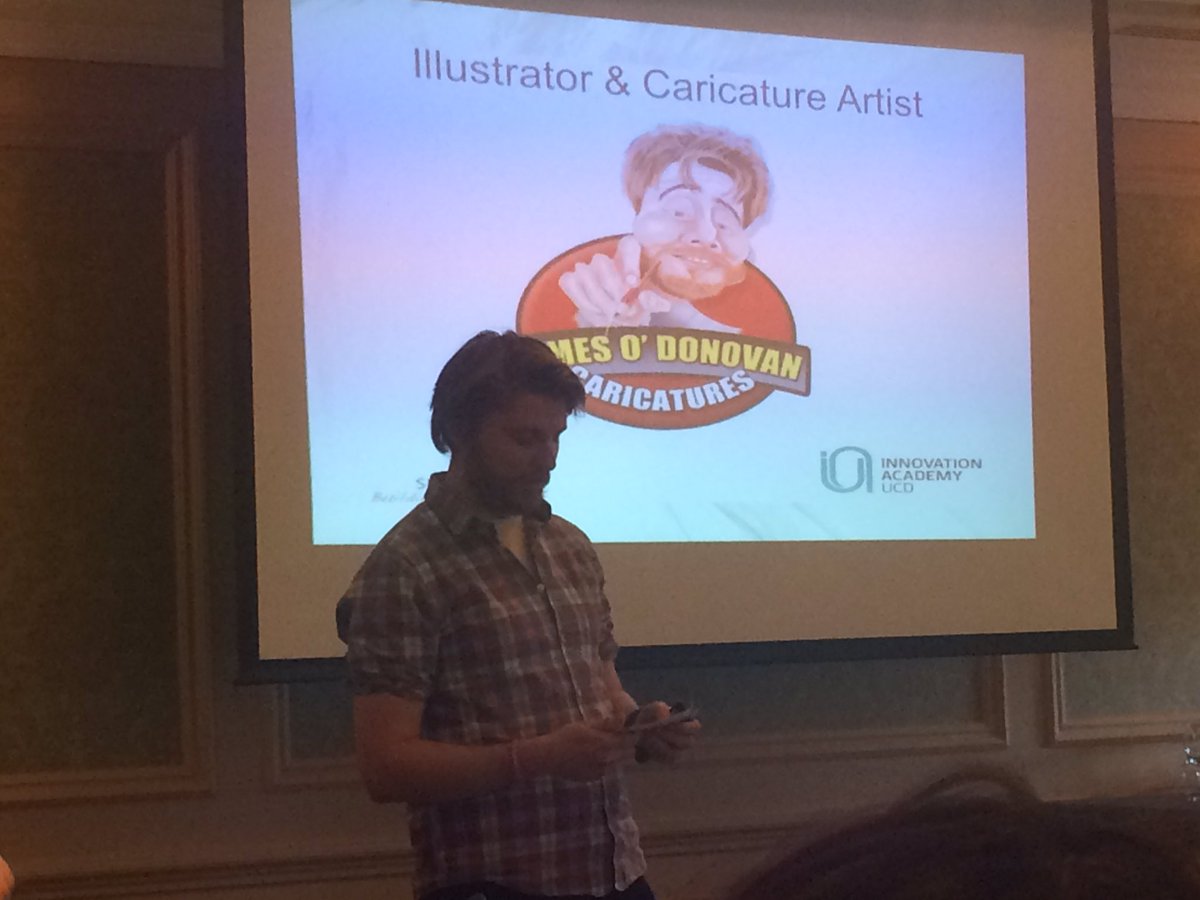 rebeldisruptors's tweet photo. @UCD_Innovators James O'Donovan's Caricatures are bringing characteristics of a person out without offending #cork #startup #innovation https://t.co/a2CSQLidp1