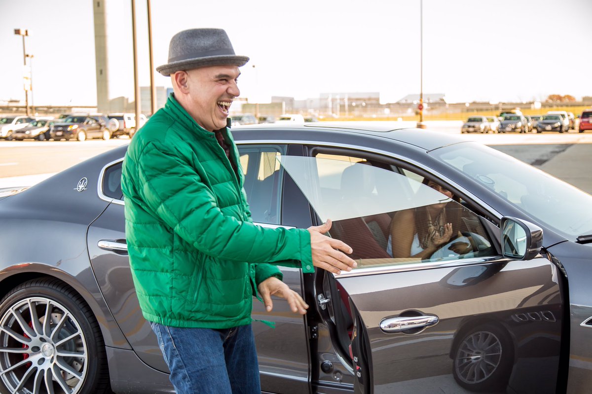 Image: Michael Symon with his car