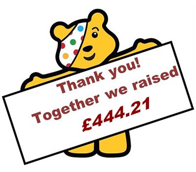 canterburycoll's tweet photo. Thank you to everyone who donated to #ChildreninNeed2016 - we raised £444.21 well done to everyone involved! https://t.co/t0kXsp3NKk
