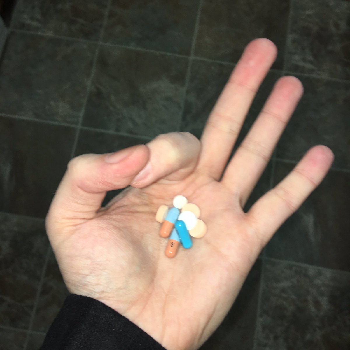 EricRAlmeida's tweet photo. Yesterdays, #Day3, morning meds. #LUPUS #PT-NAF #RTR #ROAR https://t.co/OF7x36H9tO