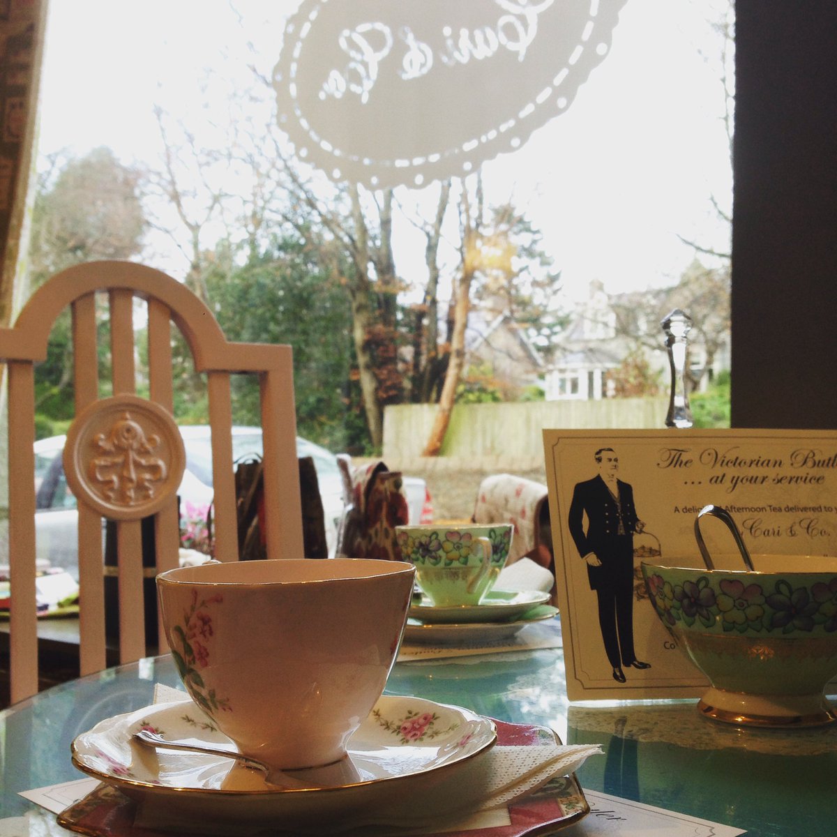 victoriancari's tweet photo. It may be cold and wet outside, but it's cozy in here. Stop in for a cup of tea or bowl of soup to warm up. #scottishweather #aberdeen https://t.co/IOjhPTNtuN