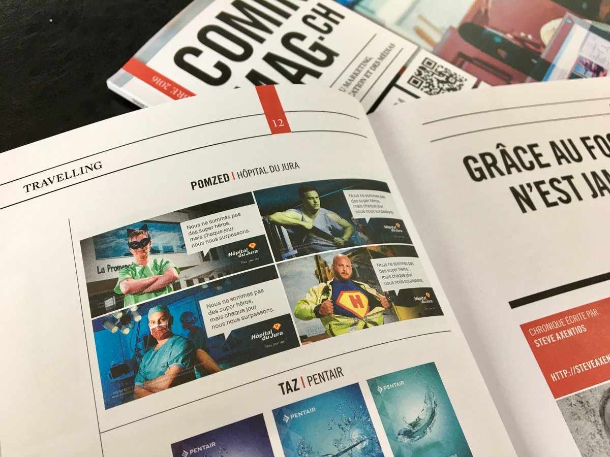 Pomzed_Comm's tweet photo. Les Super-Héros de l'Hôpital du Jura dans l'édition d'octobre de CominMag.
cominmag
#superheros #hopitaljura #cominmag #pomzed https://t.co/X2liJWAC2x