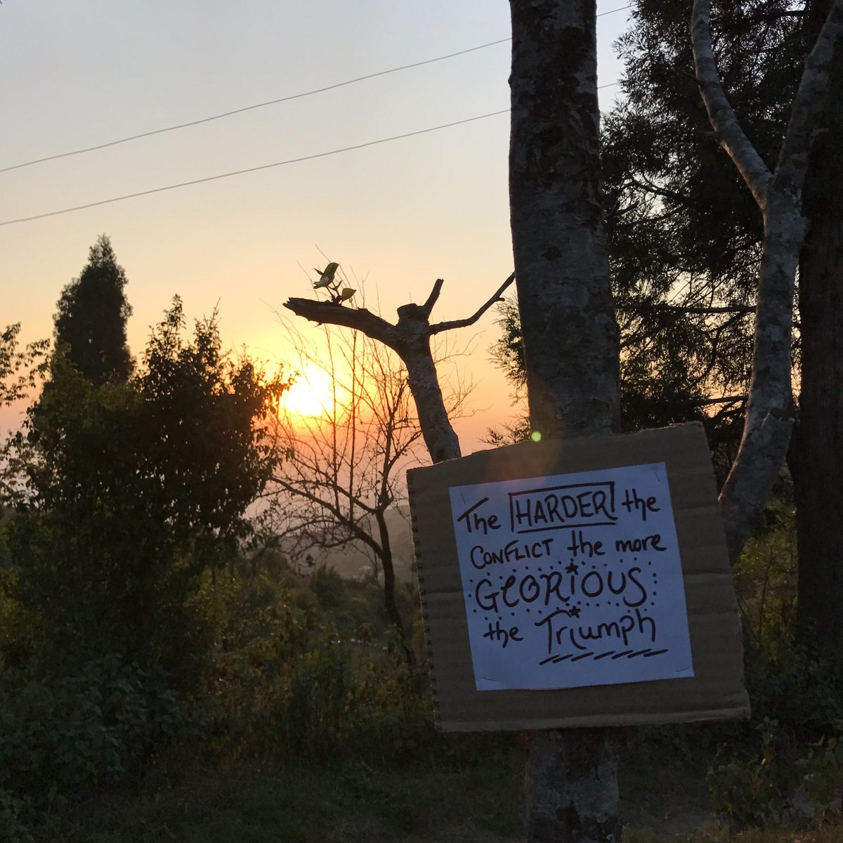 wilsa262's tweet photo. Sunsets in the #Himalayas @ImpactMarathons #nepal https://t.co/GgUF2qicii