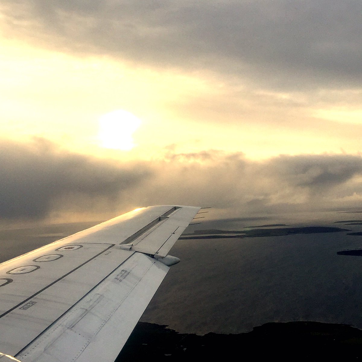 ypi_scotland's tweet photo. Stunning approach into Kirkwall. Meeting with @OrkneyCouncil Education Team, followed by meetings with @KGSorkney & #SandayJHS. #YPIslands https://t.co/QmSudose35