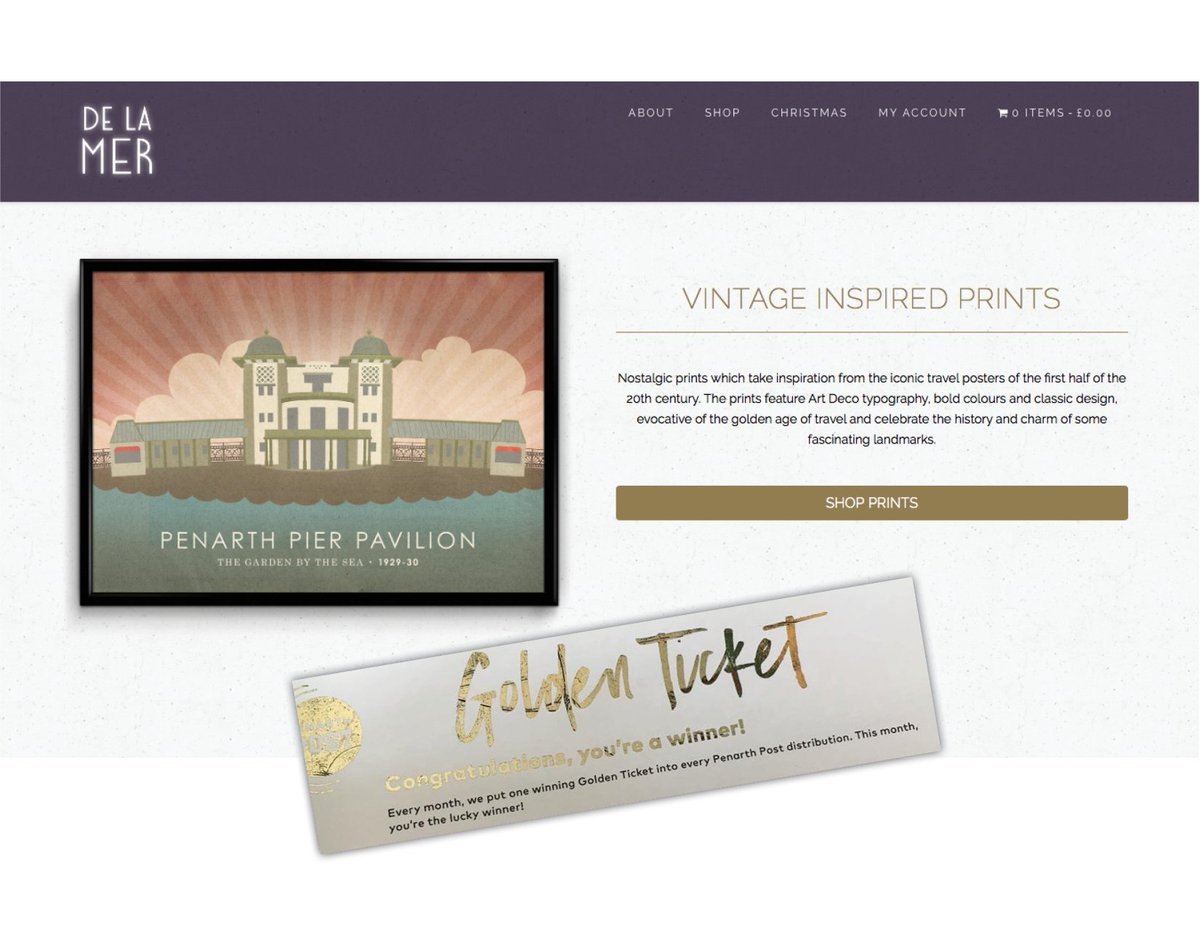 ThePenarthPost's tweet photo. Will the golden ticket be in your pack? Beautiful mounted print from @DeLaMerArt is the prize in this months post! #yellowenvelope https://t.co/MY6H0zoxea