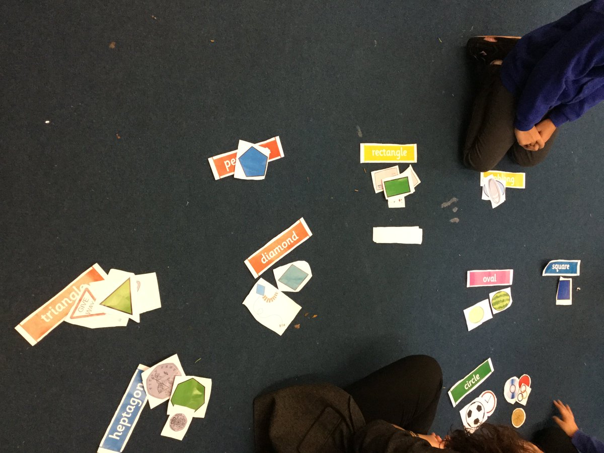 MissPaalanen's tweet image. All sorts of shapes in Maths today! #Maths #2Dshapes #sortingshapes #shapepictures #mymaths #shapebingo @Centralprimary