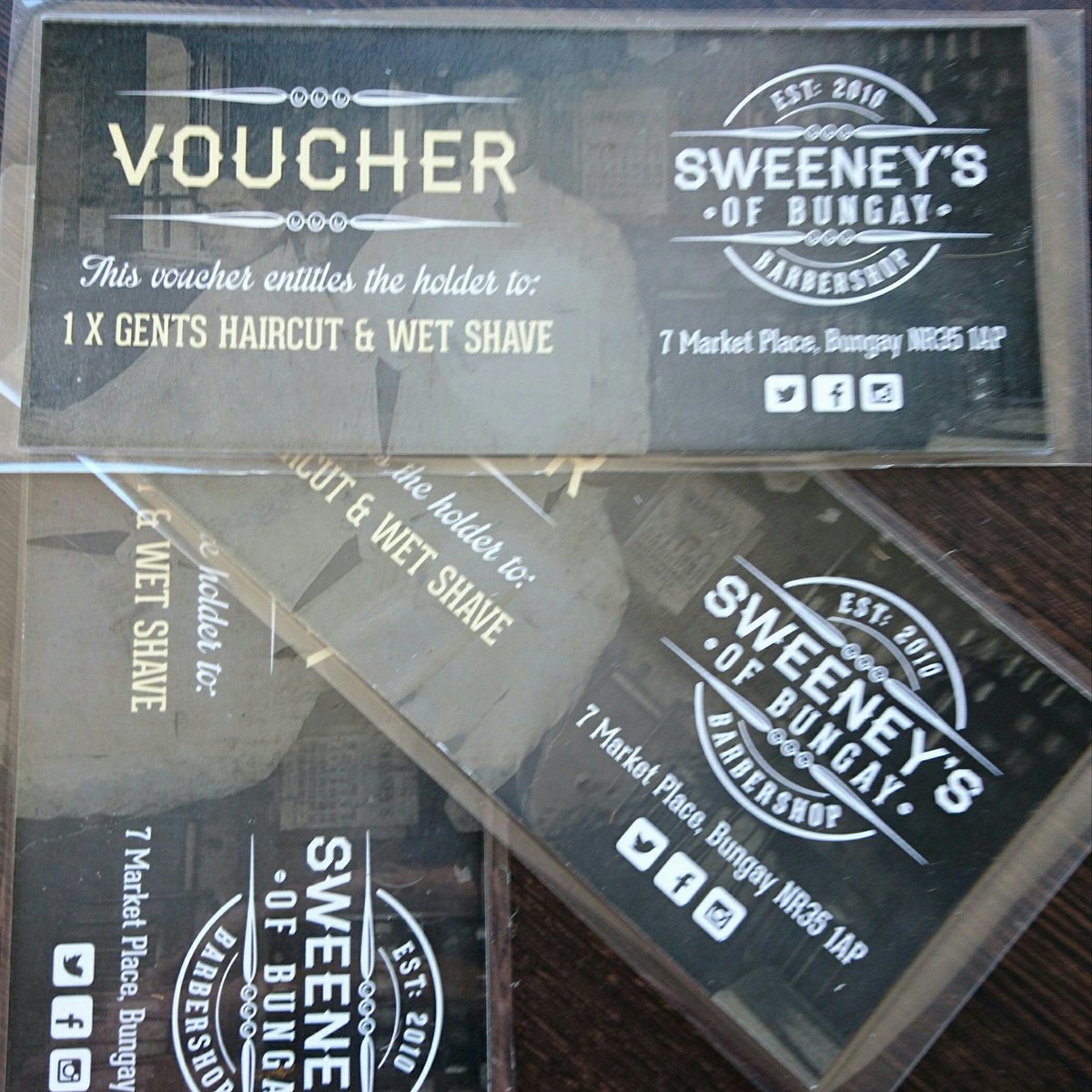 Sweeney7m's tweet photo. Xmas vouchers now available in store @Sweeney7m @BungayTownFC #giftsforhim #bungay #gifts https://t.co/0U4wr9CB5A