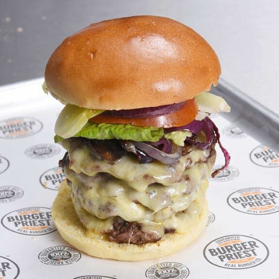 Get your slingshot ready, there's a Goliath waiting to be taken down by you. So join The Burger Priest today and experience burger heaven!