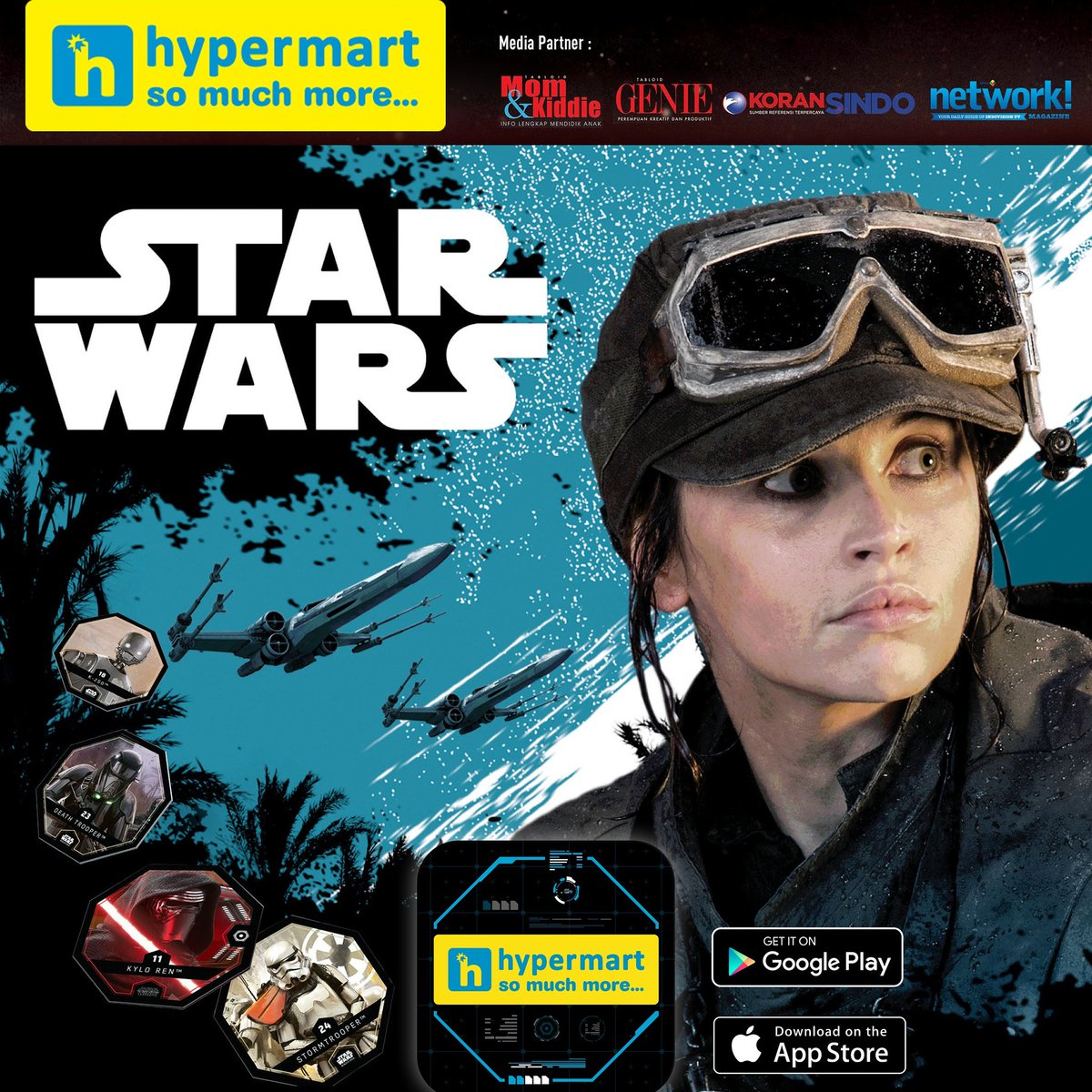 Panglimasebath's tweet image. Ayo temukan 8 #hypercosmicshell bertanda khusus &amp;amp; saksikan film hologram nya. Unduh juga aplikasi Hypermart Cosmic Shell #hypermartstarwars