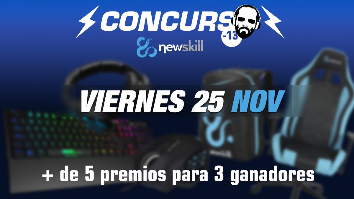 Señoras... señores... para este viernes de Black Friday os traeré un sorteo rico RICO, gracias a <a href="/newskill_ES/">Newskill España</a> :D