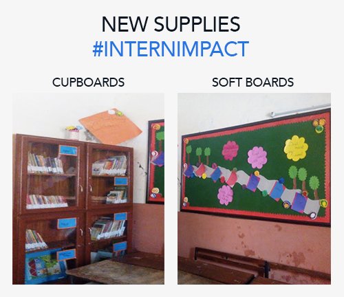CAREFoundation_'s tweet photo. #InternImpact: Harbanspura Boys &amp; Girls schools got new cupboards &amp; soft boards! These items are a result of their fundraising efforts! https://t.co/MpZgvvaL6b