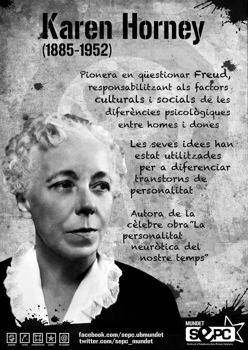 Karen Horney i Helen Thompson Woolley per la constant refutació de teories sexistes que pretenien justificar la inferioritat de les dones