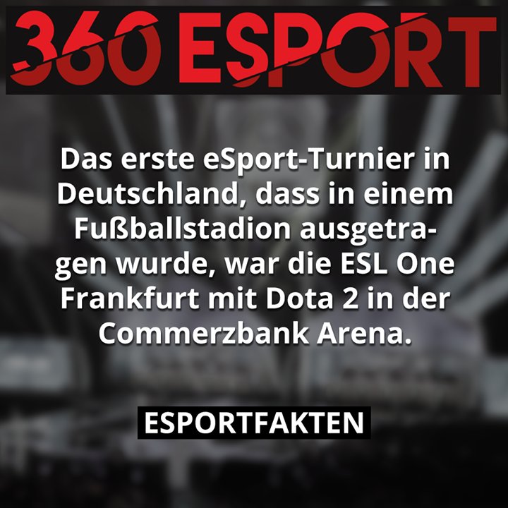 Auch eSport füllt schon Fußball Stadien!

Mehr eSportfakten unter: 360 Esport ift.tt/2faDjs8
