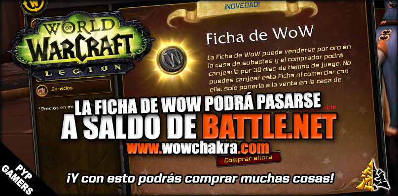 WowChakra's tweet image. Se podrá usar Fichas de WoW para conseguir saldo de BattleNet y comprar otros servicios \o/ buff.ly/2fAqSmX