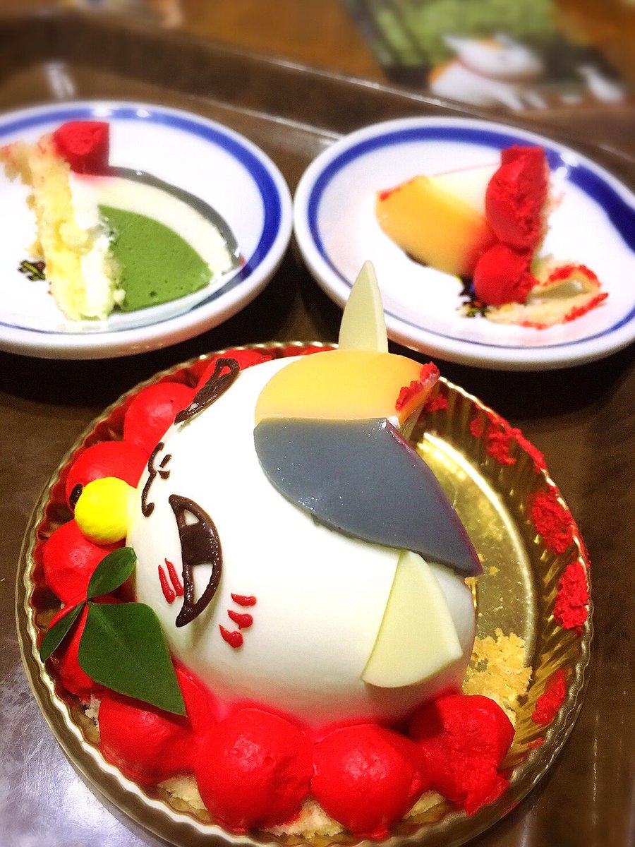 くたねこ Patisserie Swallowtail のニャンコ先生ケーキ 可愛いだけじゃなく めっちゃ美味いわ 灬º º灬 ニャンコ先生 夏目友人帳 コラボケーキ