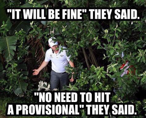 golfunpluggedhq's tweet photo. "It will be fine..." They said! 🙄🙄 #backtothetee https://t.co/FFyOsFqlKP