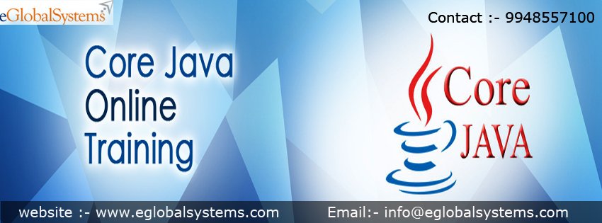 Eglobalsystem1's tweet image. Best #Core_java_online_Training in #USA - #eglobalsystems
eglobalsystems.com/core-java-onli…
#onlinetraining #java_online_training #online