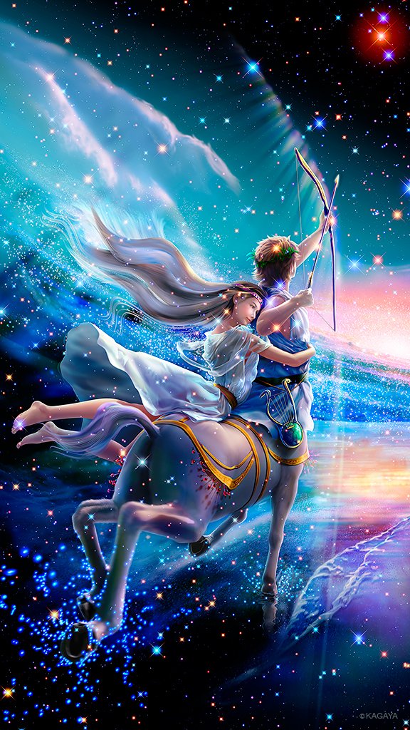 Kagaya サジタリウス 射手座 弓を引き絞り またひとつ知恵を得よう きっとそのむこうに 神々と人との幸福があるだろうから T Co Oe5apfrkoe Twitter