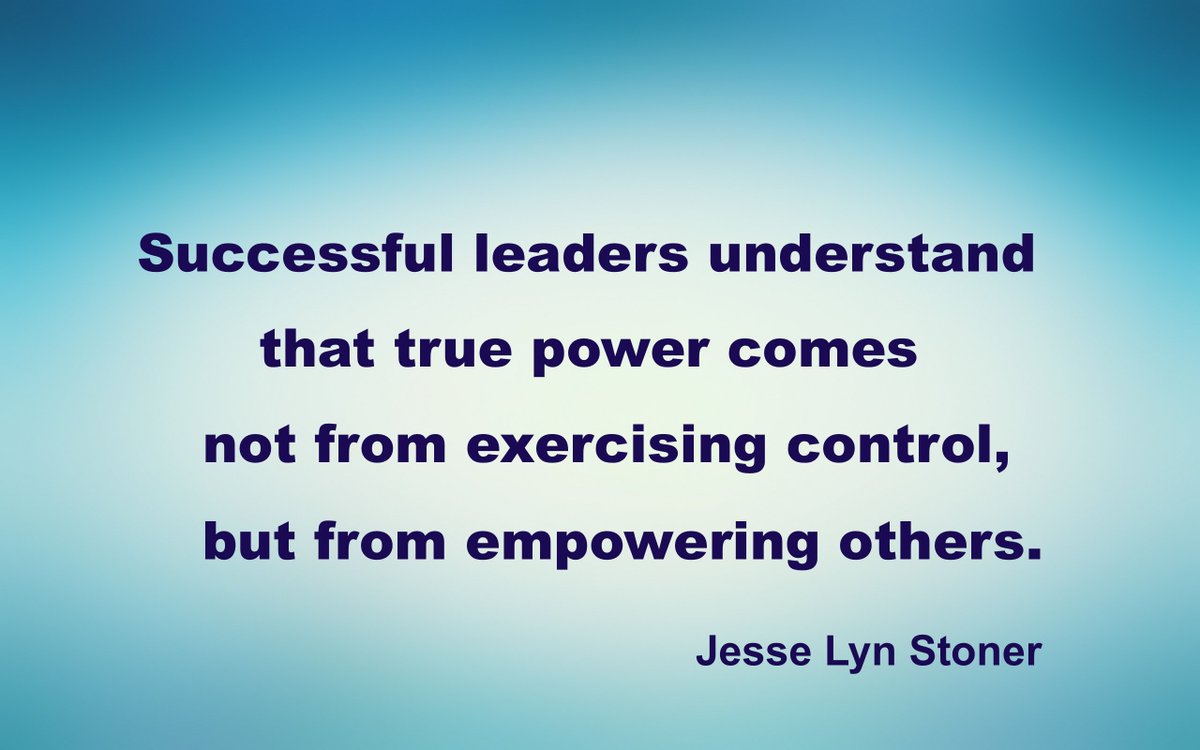 "Successful leaders understand where true power comes from...
<a href="/JesseLynStoner/">Jesse Lyn Stoner</a> #leadership #quote
