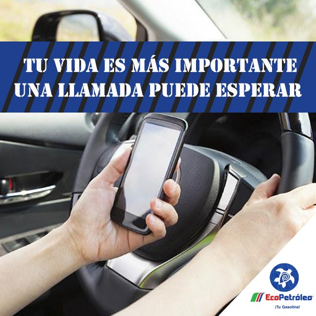 EcoPetroleoDom's tweet photo. Tomar una llamada mientras conduces, te puede quitar todos los minutos de tu vida. #NoLoUses #SiConduces #SemanaDeSeguridadVial #EcoPetróleo https://t.co/9AJjIZ19DO