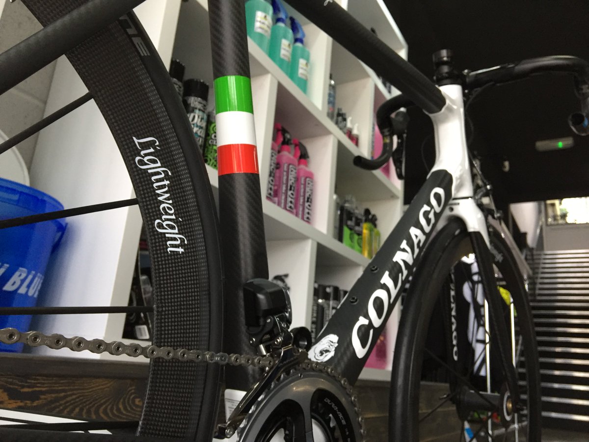 TheGorillaFirm's tweet photo. Todays Work In Progress, @Colnagoworld C60 with @Lightweight_CS wheels.  Ready Thursday for collection. #custombuild #gorillabuilt https://t.co/OGuY4wkbR4