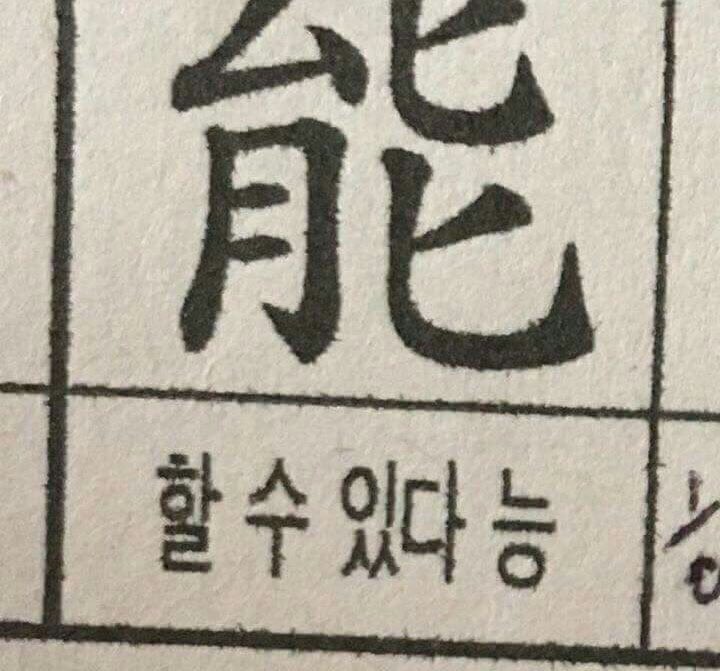 할 수 있다 능 !