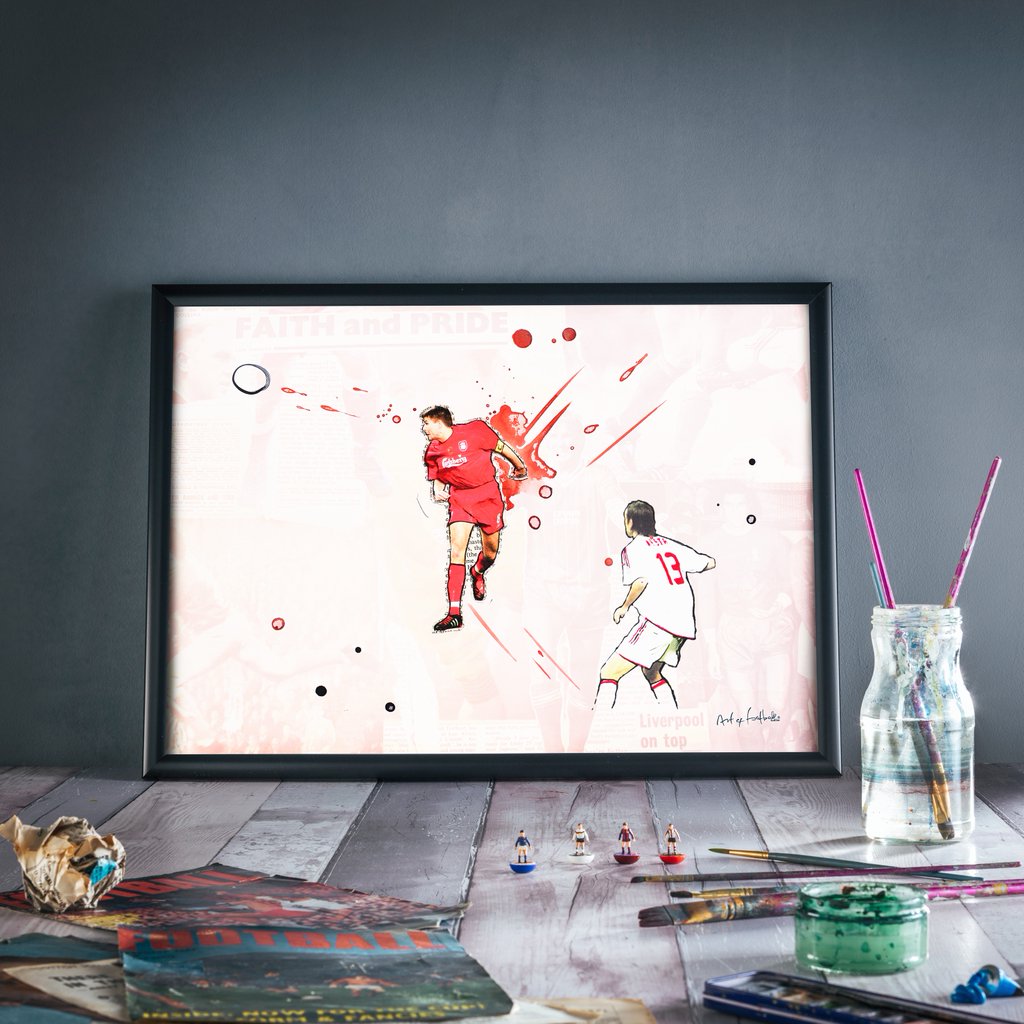Who wants to win this Gerrard print? 🖼🔥

Just RT and follow <a href="/Art_of_Football/">Art Of</a> &amp; it could be yours for FREE ⏳

art-of-football.com/collections/li…