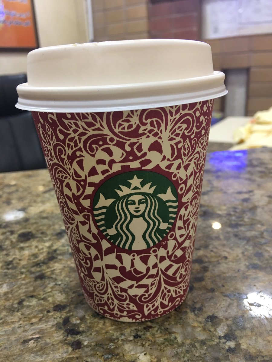 AnoodiAnood's tweet photo. Christmas drink toffee nut latte @Starbucks #RedCupArtMena https://t.co/8bafItYO0B