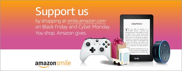 Support us when you shop on Black Friday and Cyber Monday. #StartWithaSmile at smile.amazon.com/ch/47-2955038 and Amazon donates to Provision.