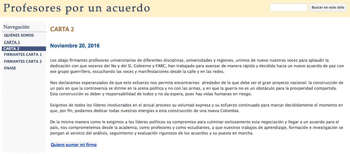 CamiloRamirezAs's tweet photo. Profesor@s firman carta pidiendo dejar atrás la guerra y unirnos en la construcción de una Colombia en Paz. ¡Únase! https://t.co/Qw3elPjfqA https://t.co/odVKbvb5Kd
