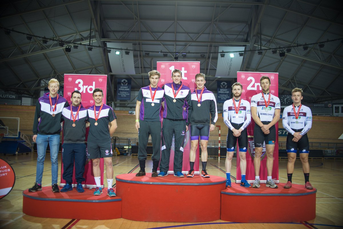 StrathRC's tweet image. Podium shot from the weekend. Inside the previous BUCS record but beaten by a solid ride from Loughborough. photo credit: calvin cheung